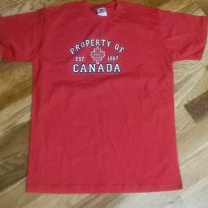 A "PROPERTY OF CANADA" new shirt